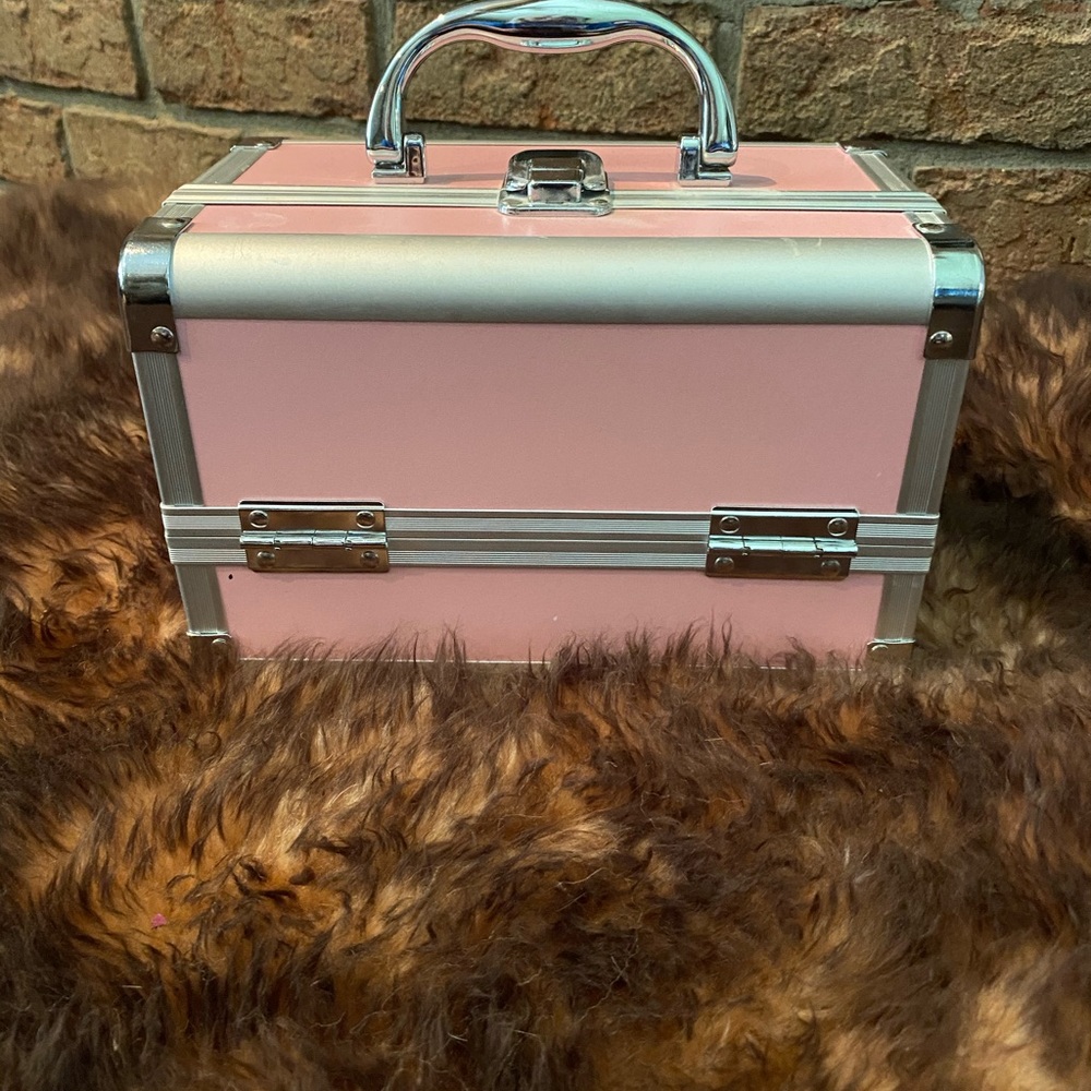 Hard sided travel makeup case